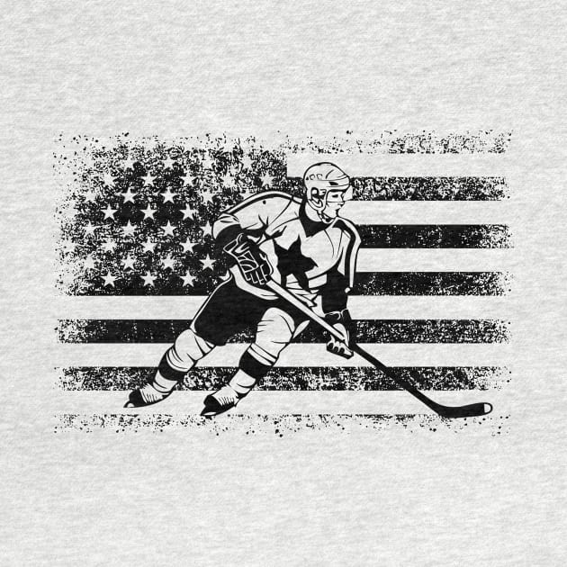 American Ice Hockey by ThyShirtProject - Affiliate